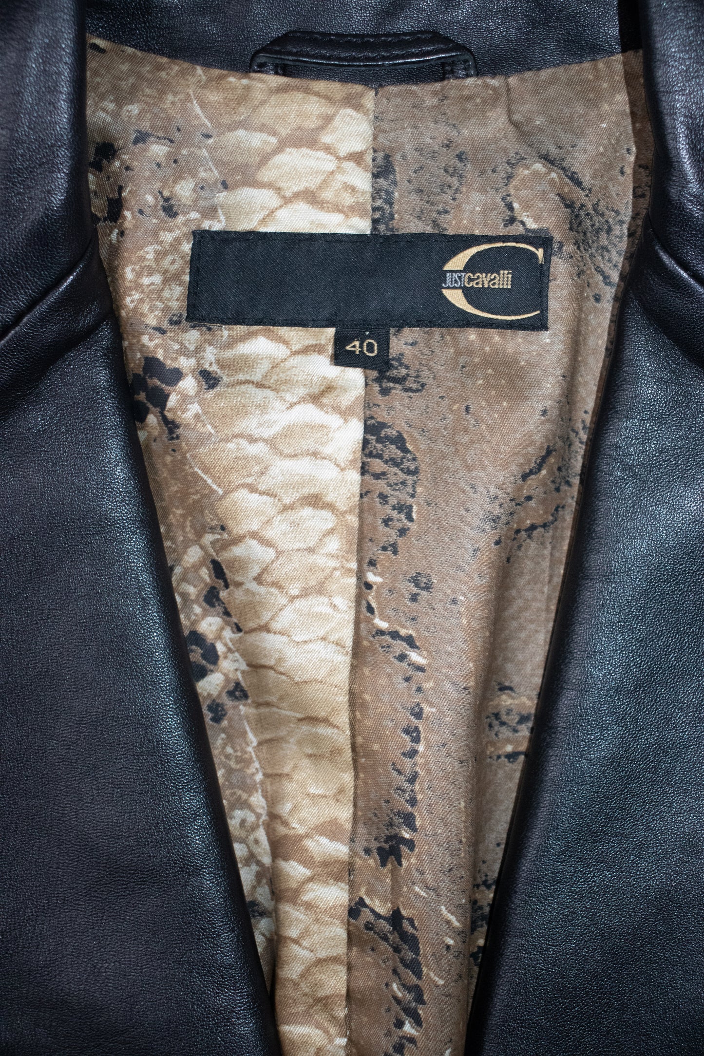 Cavalli leather jacket