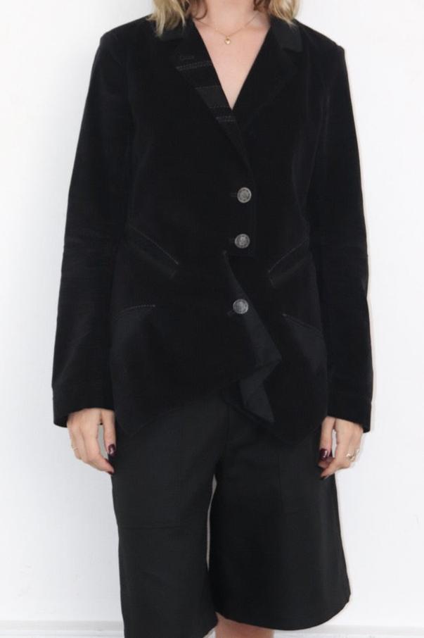 Veste en velours noir