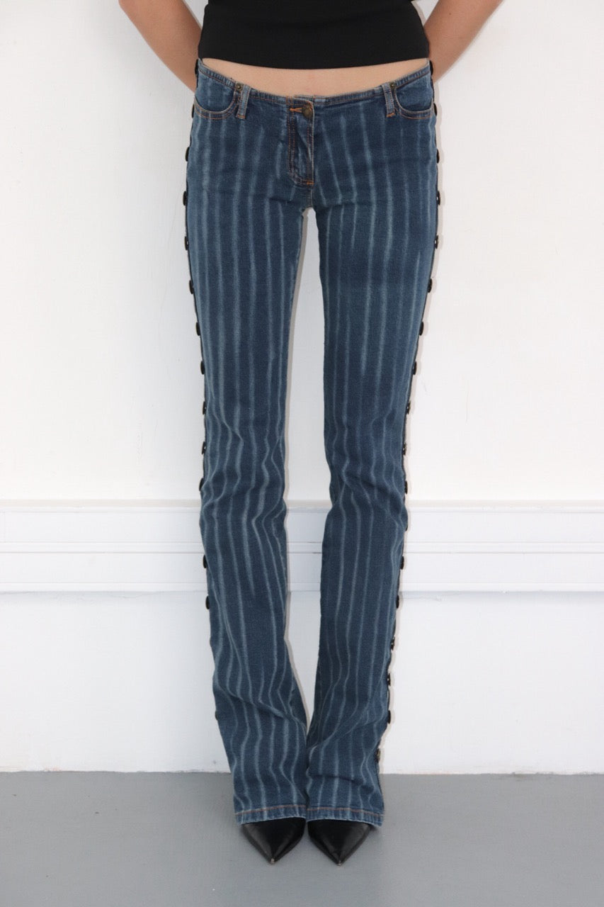 Jean denim rayures