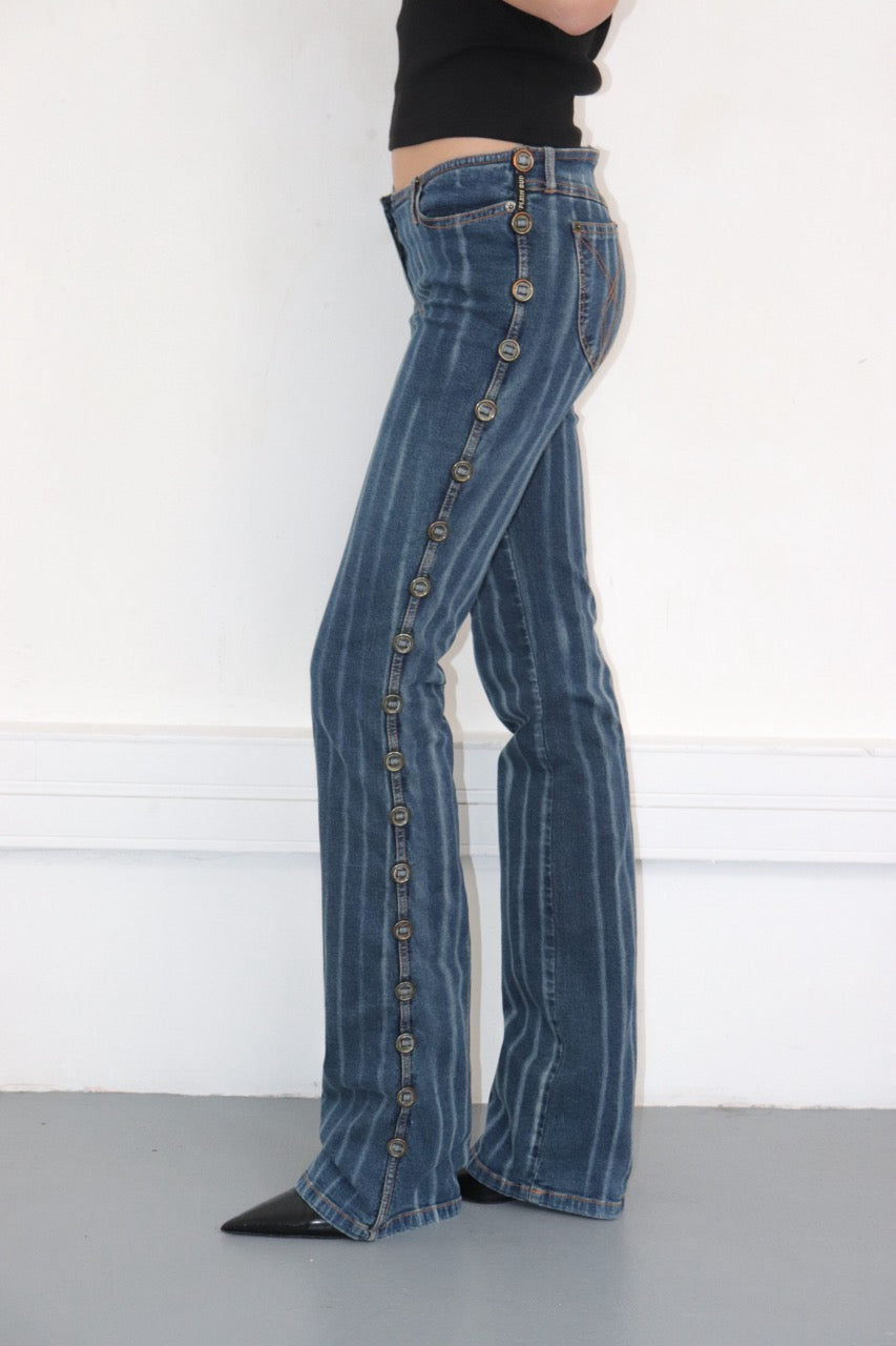 Jean denim rayures