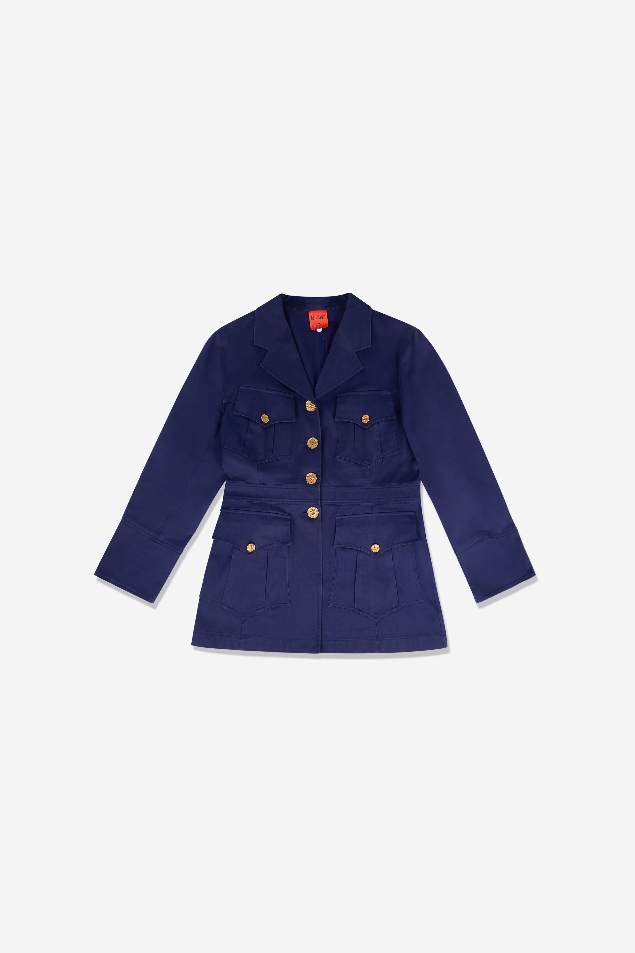 Blue safari jacket