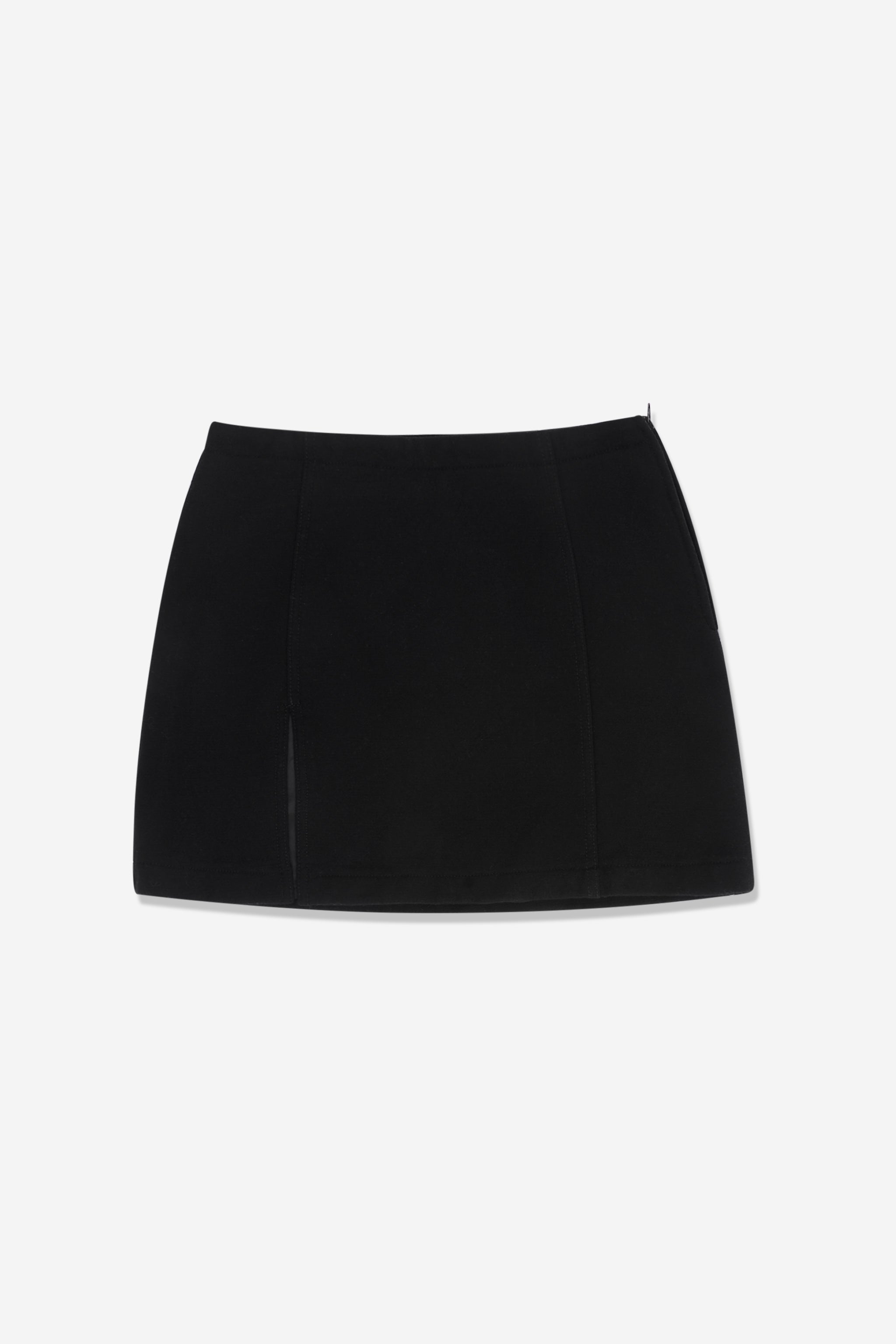 Black mini skirt