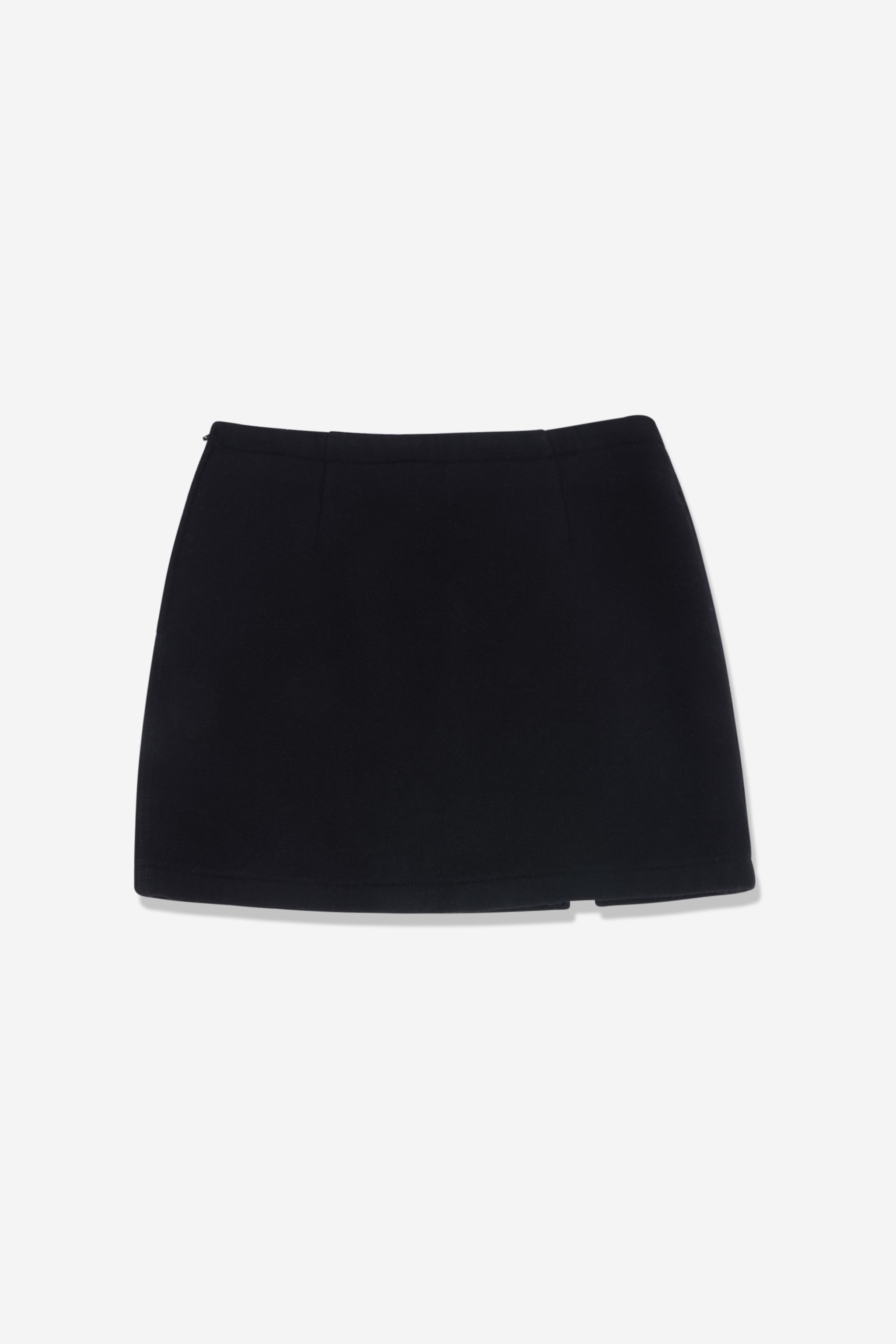 Black mini skirt