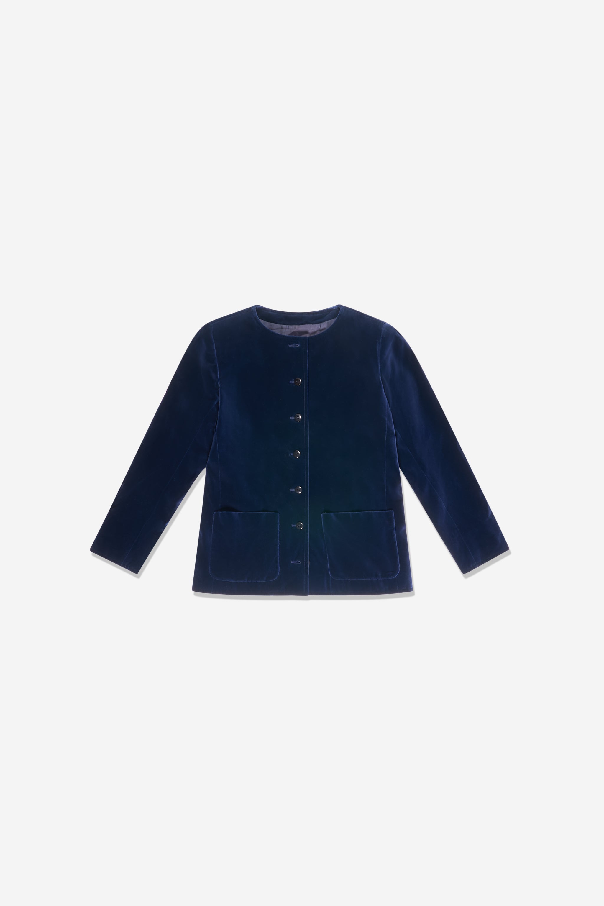 Veste en velours bleu